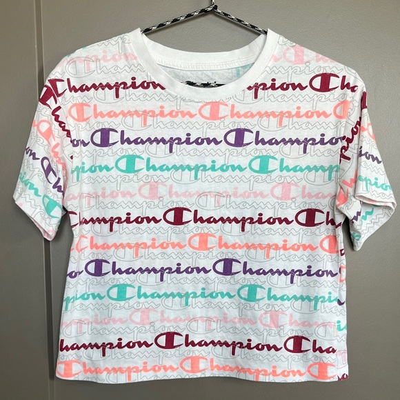 Champion Women’s Cropped Logo Tee - Picture 1 of 5